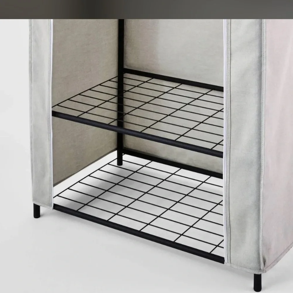 NIB Brightroom Gray Fabric Wardrobe Storage Organizer